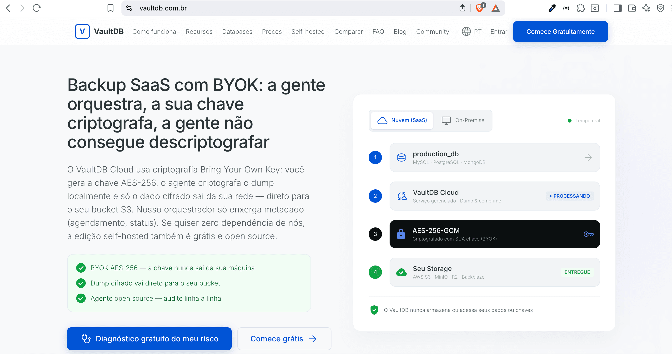 VaultDB — Database Backup & Management Platform — 1/3